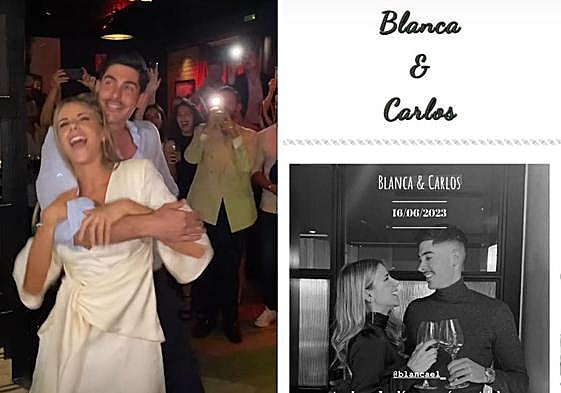 Carlos Fernández y su novia Blanca durante su preboda celebrada en Sevilla