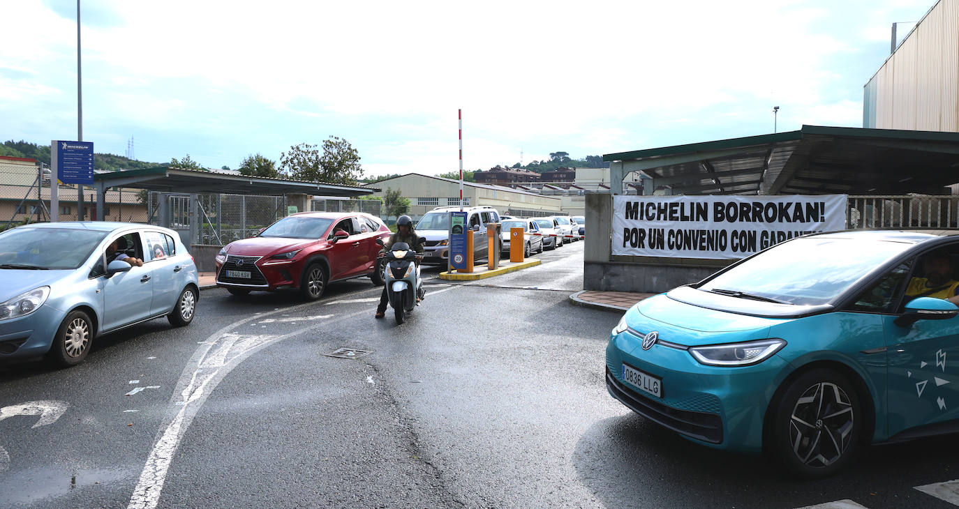 Jornada de huelga en Michelin Lasarte-Oria