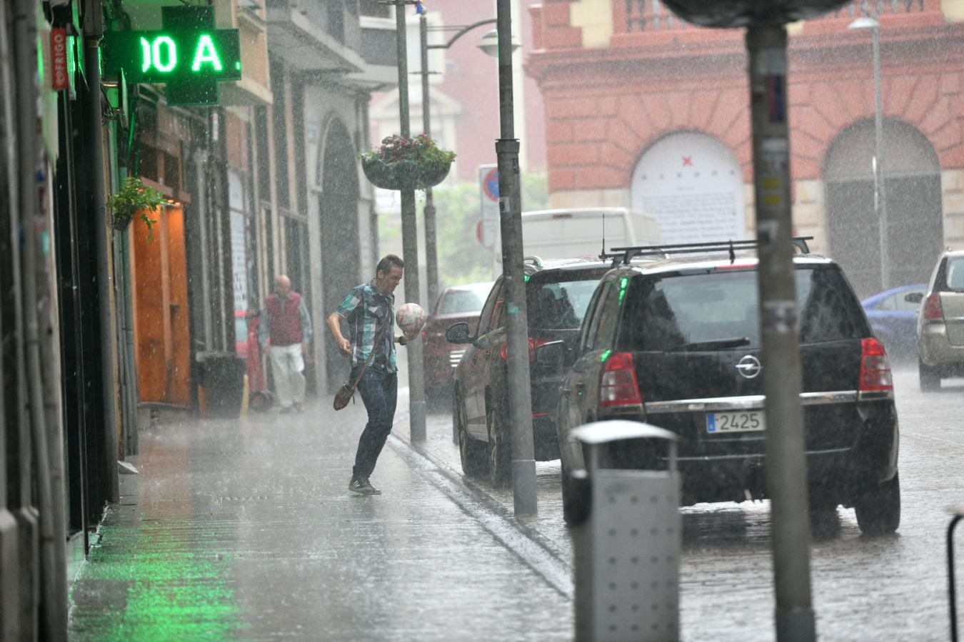 Trombas de agua y granizadas en Gipuzkoa