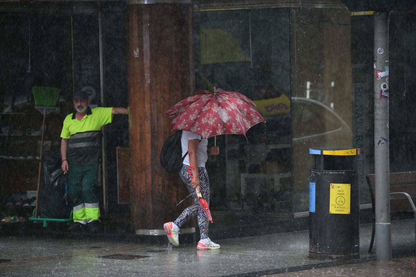 Trombas de agua y granizadas en Gipuzkoa