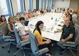 El grupo juntero de EH Bildu, este martes tras acreditarse en las Juntas