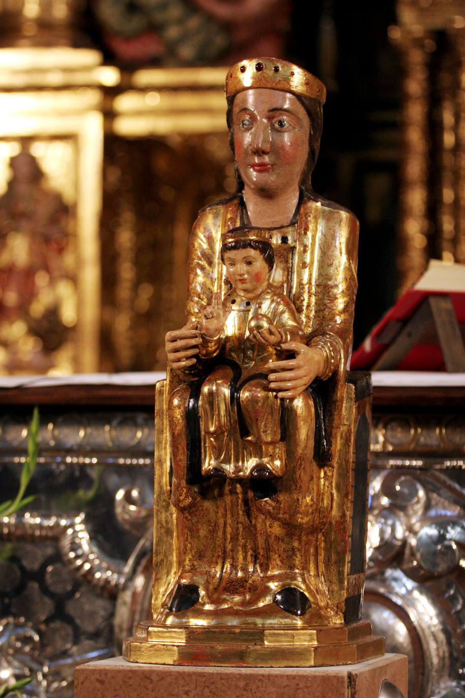 Imagen - La imagen de la Virgen, que se encontró hacia 1400 entre los juncales de la zona de la iglesia.