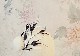 Tocado para invitada en color negro de Kkum