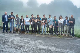 Vigesimosexta promoción de formación de pastores de Artzain Eskola de Oñati.