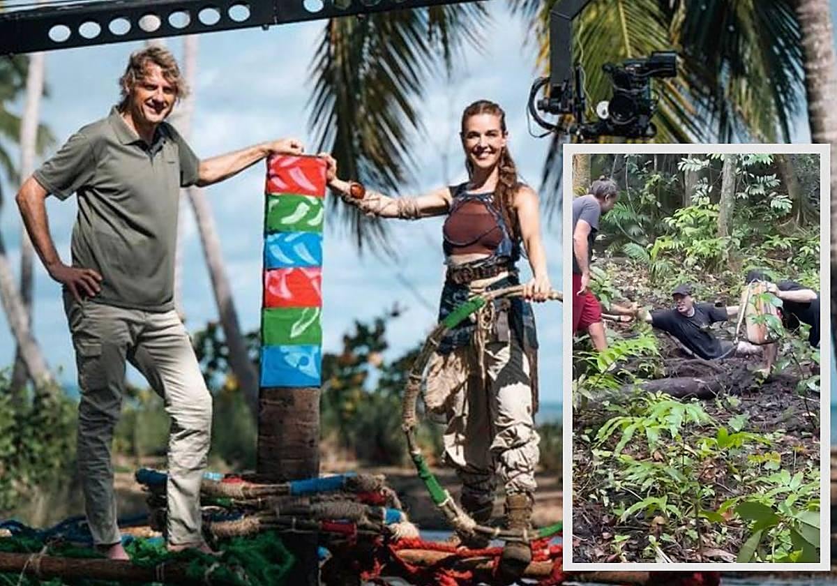 Los presentadores de El Conquistador de TVE, Julián Iantzi y Raquel Sánchez Silva