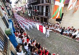 Imagen del Alarde de Hondarribia del año pasado.