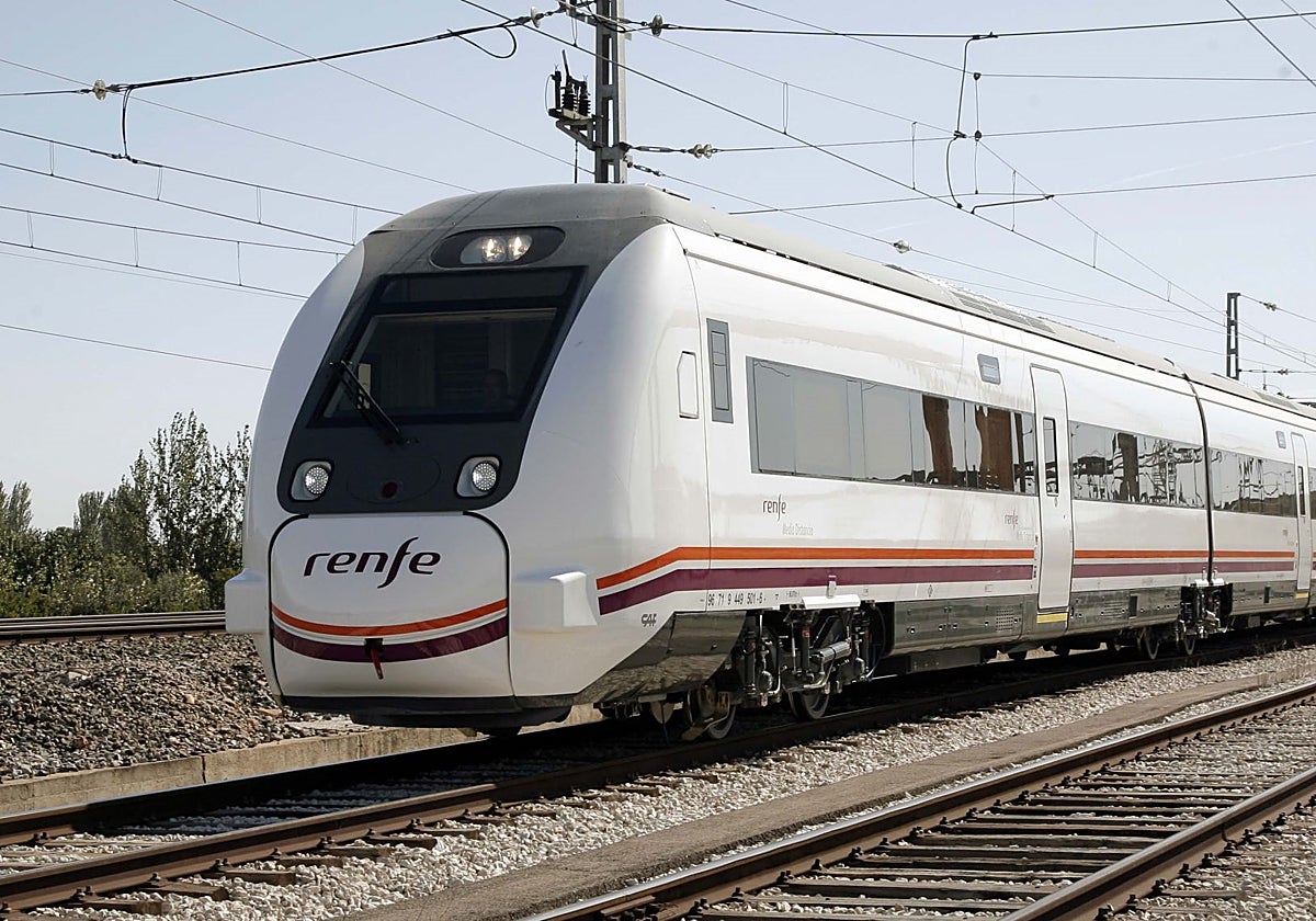 Unidad de Renfe como la que fabricará CAF.