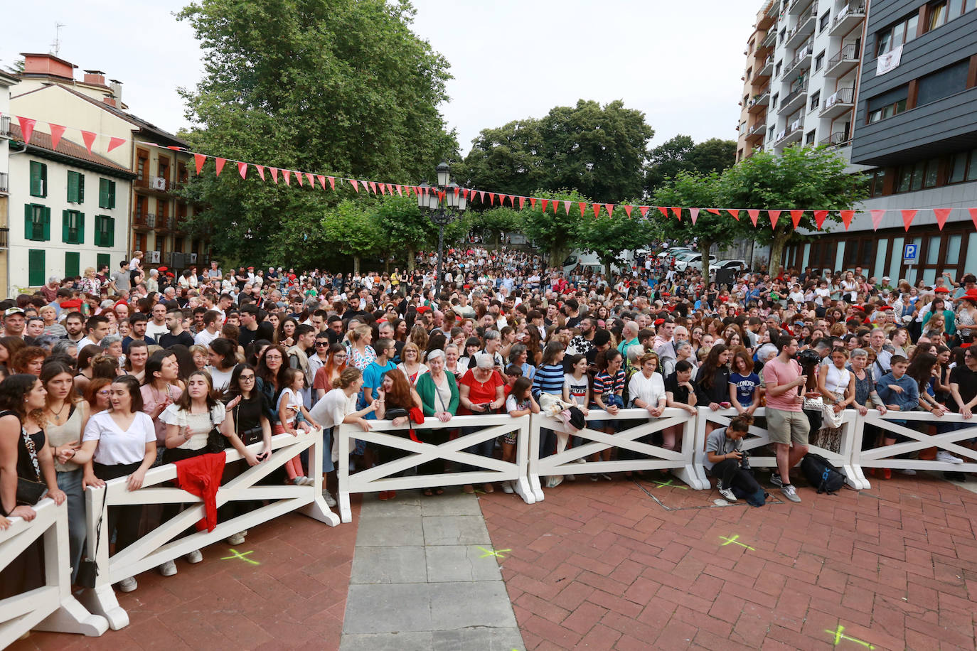 Presentación de cantineras del Alarde público