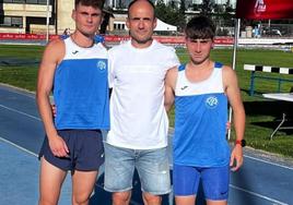 Imanol Egidazu, Iñigo Egidazu y Kepa Márquez.