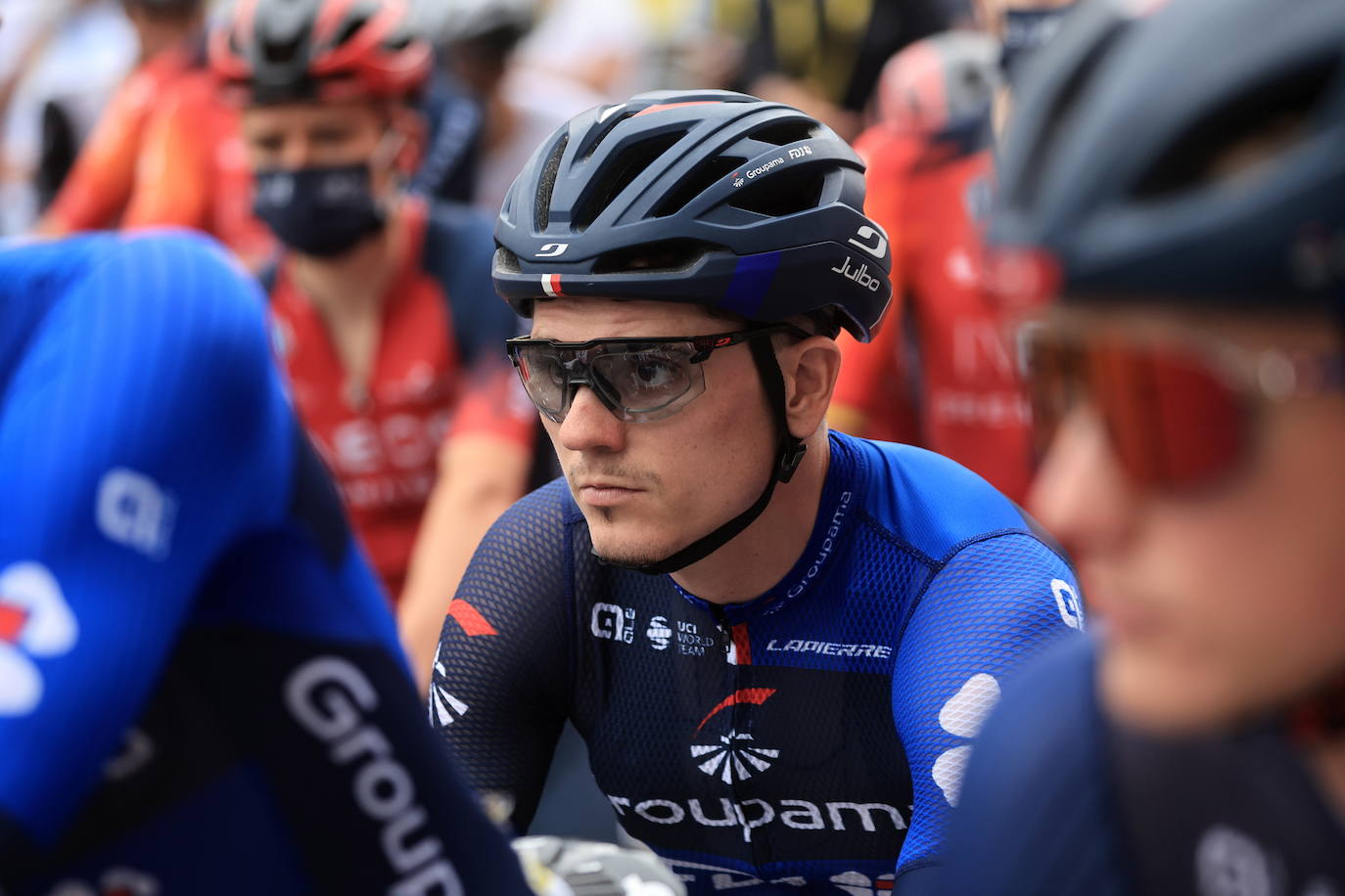 Gran ambiente en la salida del Tour de Francia desde Bilbao