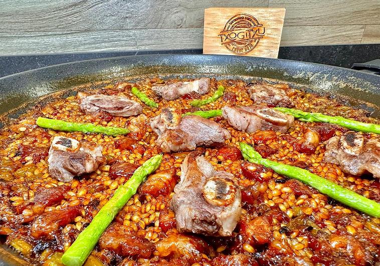 Receta de arroz de churrasco de ternera