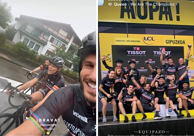 Momentos del reto deportivo compartidos en redes sociales por Cesc Escolá