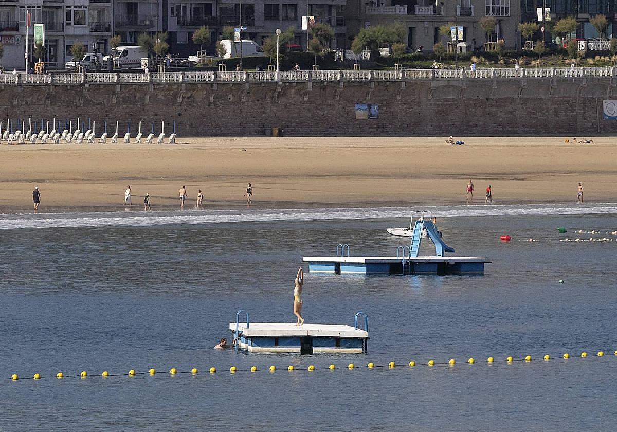Imagen de La Concha a primera hora de la mañana.