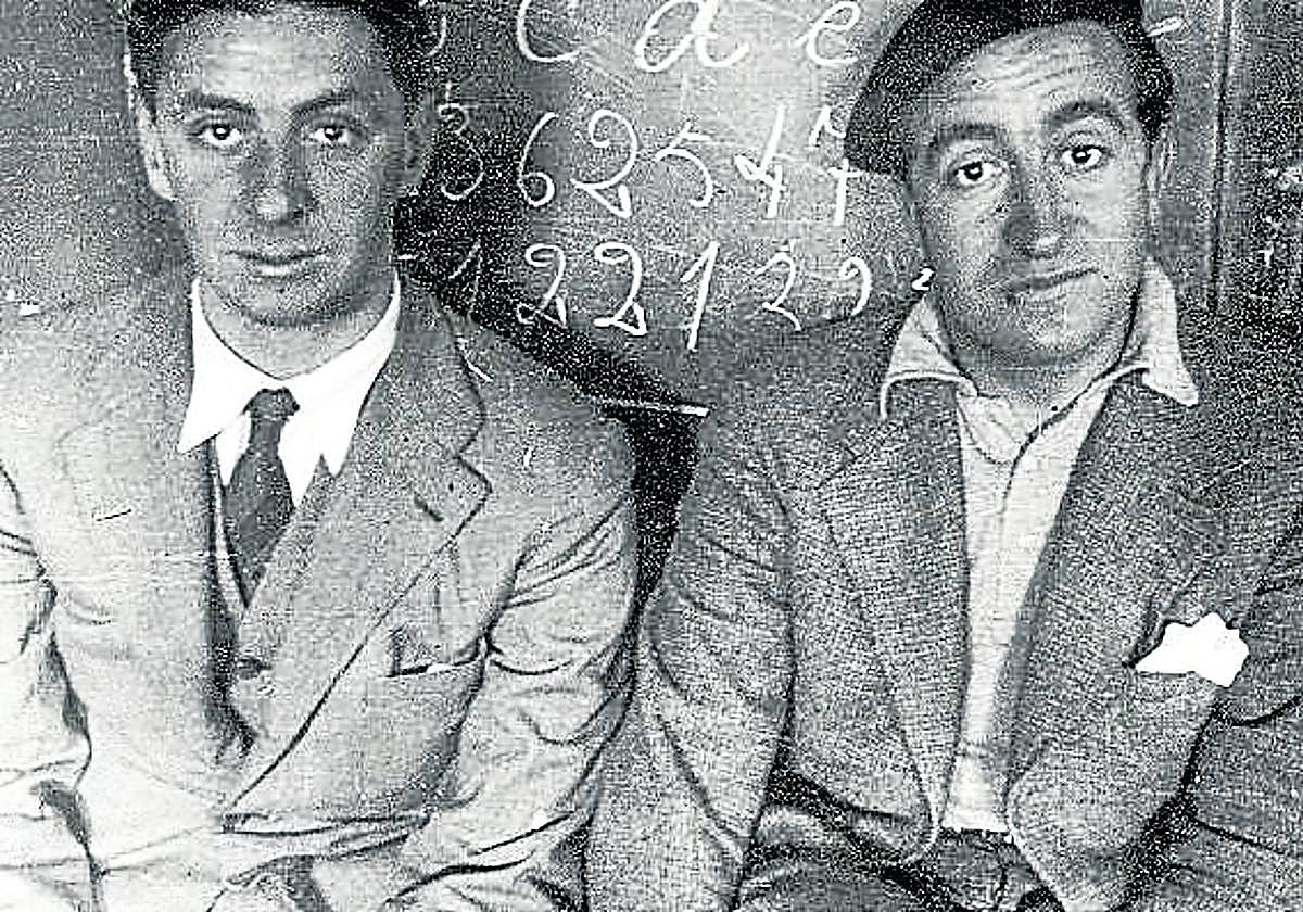 José Manuel Aizpurua y Joaquín Labayen apenas trabajaron juntos nueve años en su 'Studio', ubicado en la calle Prim 35 de San Sebastián.