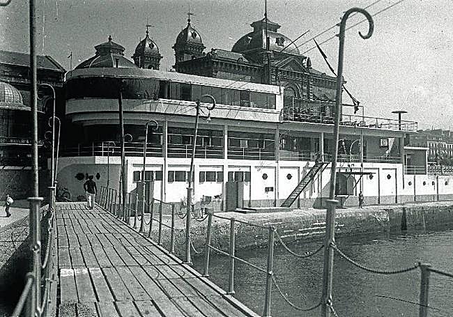 El Club Náutico en 1929, cuando fue inaugurado.