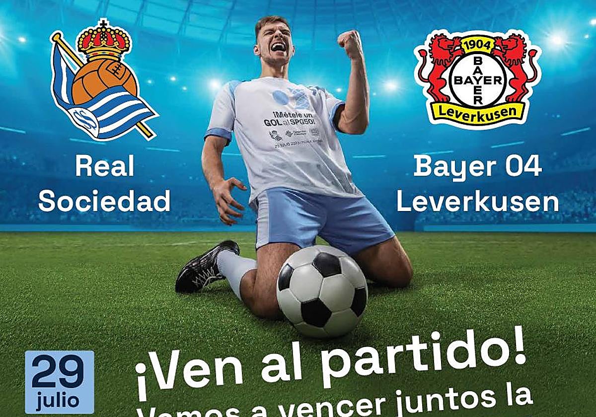 El cartel del partido.