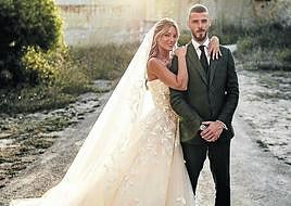 Edurne y David de Gea contrajeron matrimonio en Menorca.