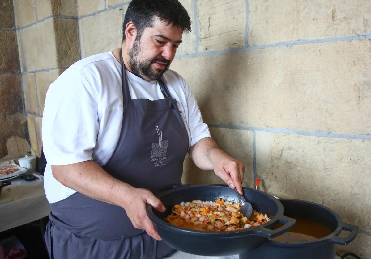 Jon Couso representó al Arraunlari Berri de Hondarribia.