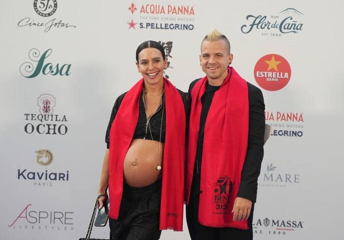 Cristina Pedroche y Dabiz Muñoz, en su último evento público antes de ser padres, el 20 de junio en la gala The World's 50 Best Restaurants, celebrada en Valencia.