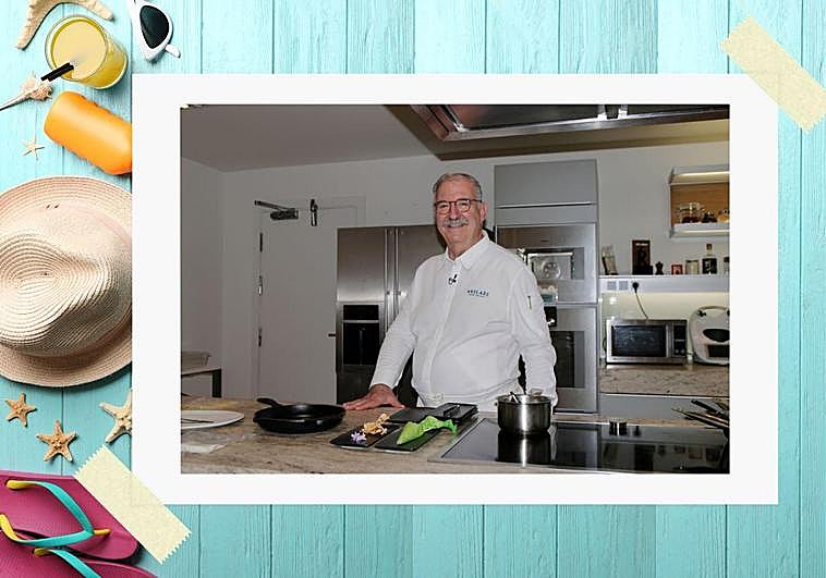 Pedro Subijana en el restaurante Akelarre.