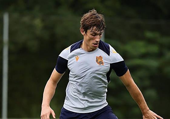 Le Normand durante el entrenamiento de este miércoles