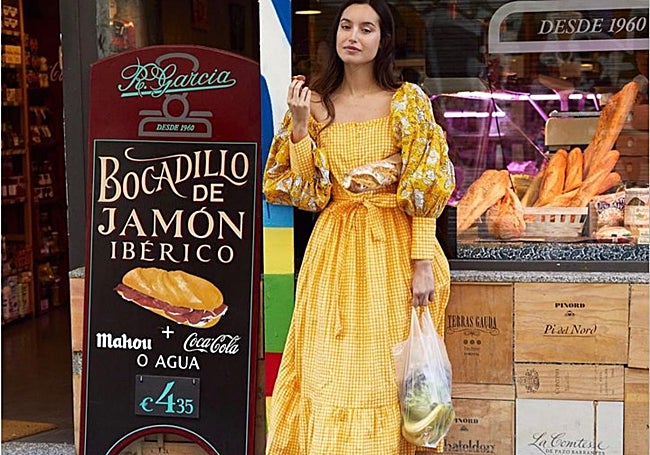 Vestido amarillo de Iturri enea