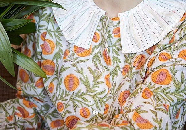 Pijama con estampado de frutas de Iturri enea