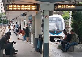 Muchos usuarios se han visto soprendidos por la falta de trenes.