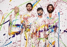 Fernando Campillo (batería), Rafa Val (cantante), Jess Fabric (bajo eléctrico) y Alberto Cantúa (guitarra) son Viva Suecia.