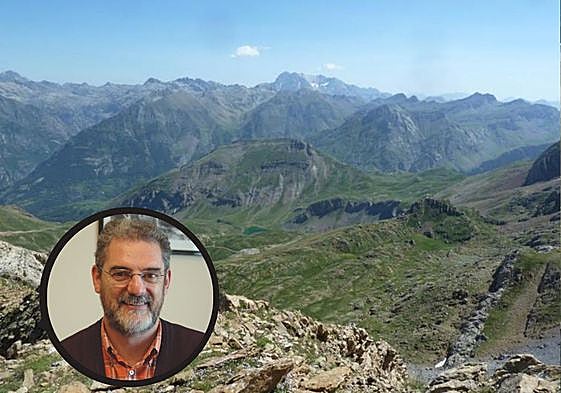 Zona aproximada de Panticosa en la que se ha encontrado el cadáver, con la zona de Picos Faceras a la derecha del lago.