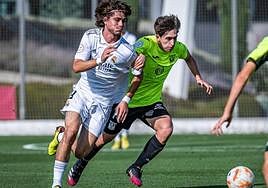 Julen Jon Guerrero, en un partido con el Madrid.