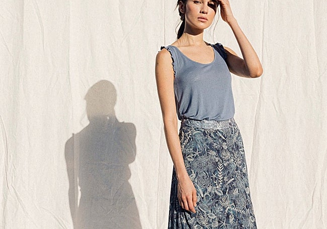 Falda estampada de Indi&Cold