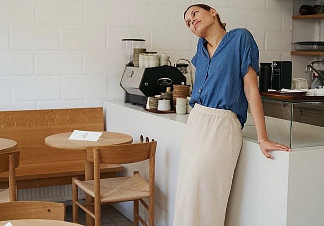 Falda en color blanco de Indi&Cold