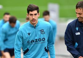 Carlos Fernández, en un entrenamiento.