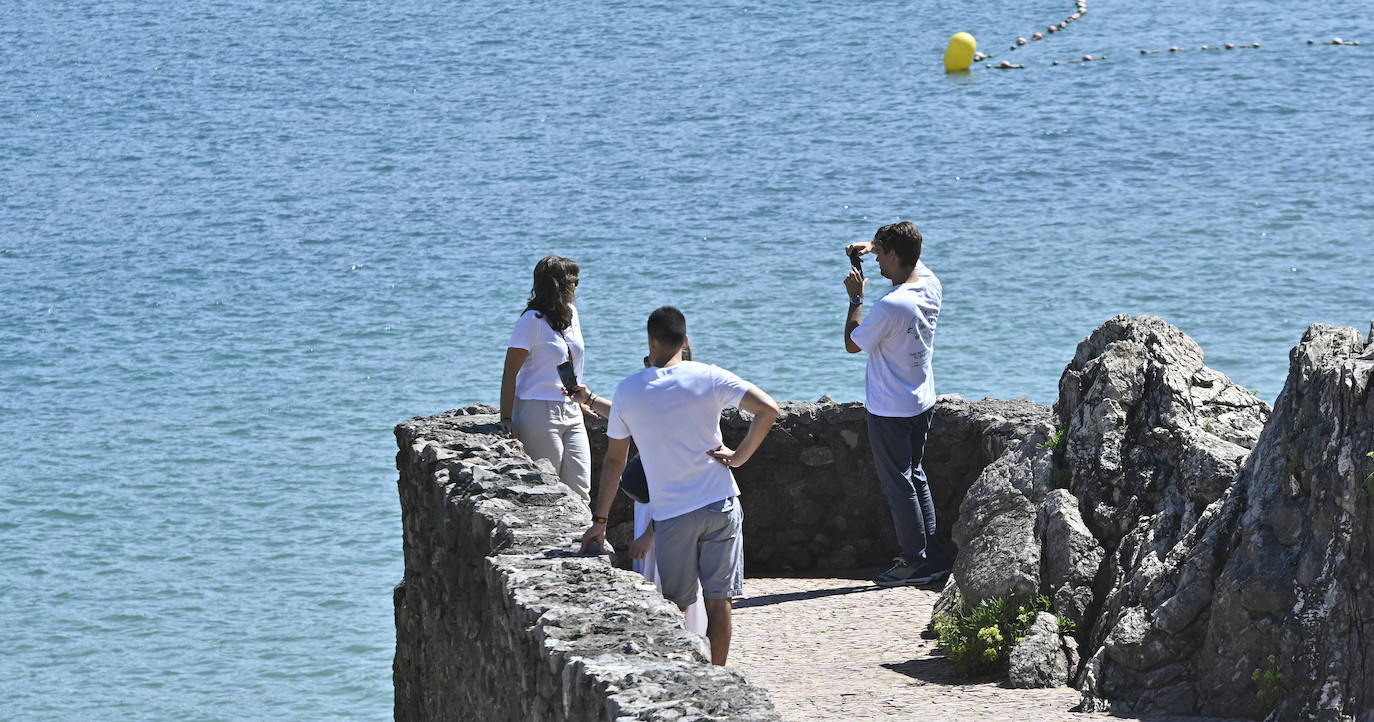 Jornada soleada en las playas guipuzcoanas