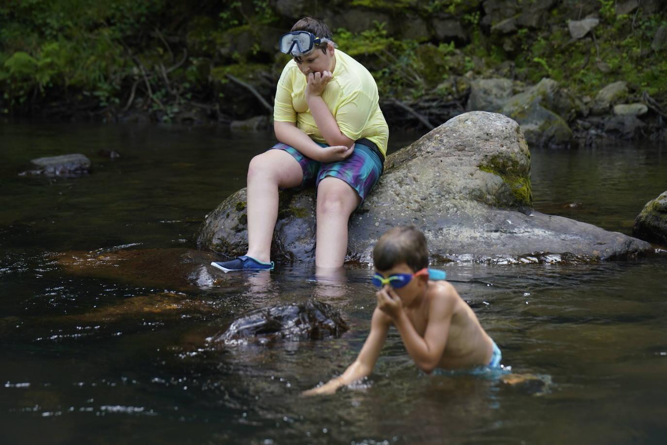 Los chapuzones y la sombra, los mejores aliados para evitar el sofoco