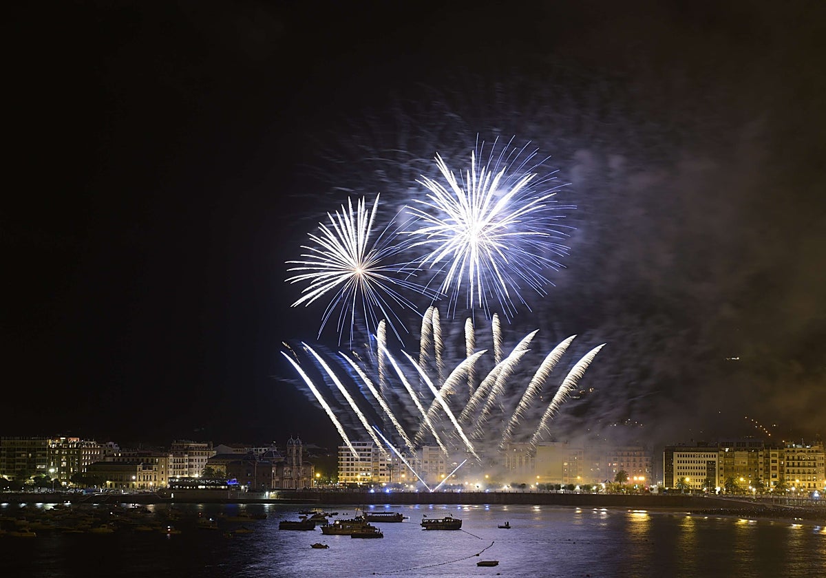 Imagen de los fuegos artificiales el año pasado