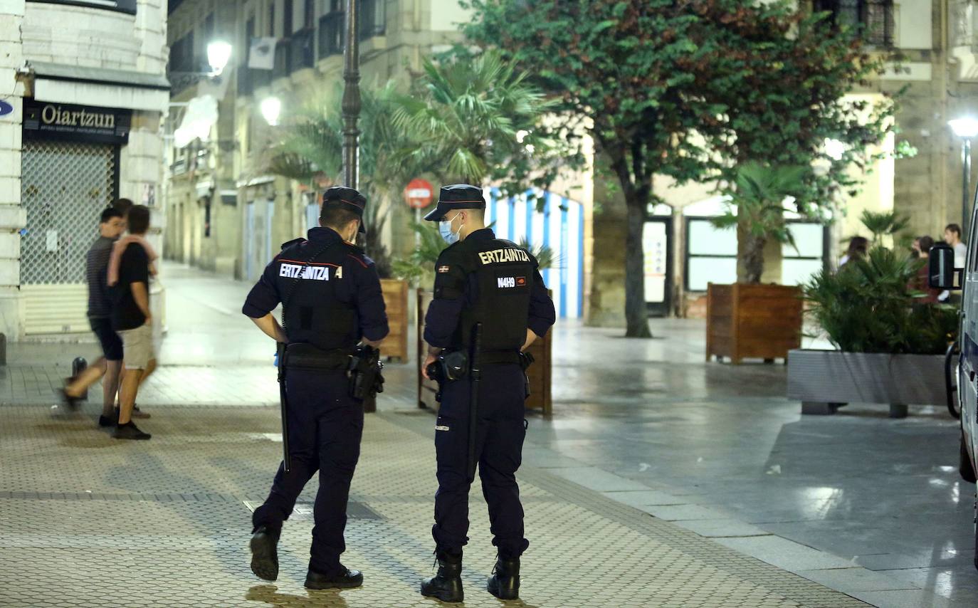 Cuatro detenidos por dos robos con violencia en Donostia en la primera noche de Semana Grande