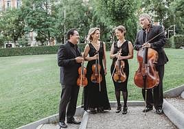 Los componentes del cuarteto Bretón, en una imagen promocional.