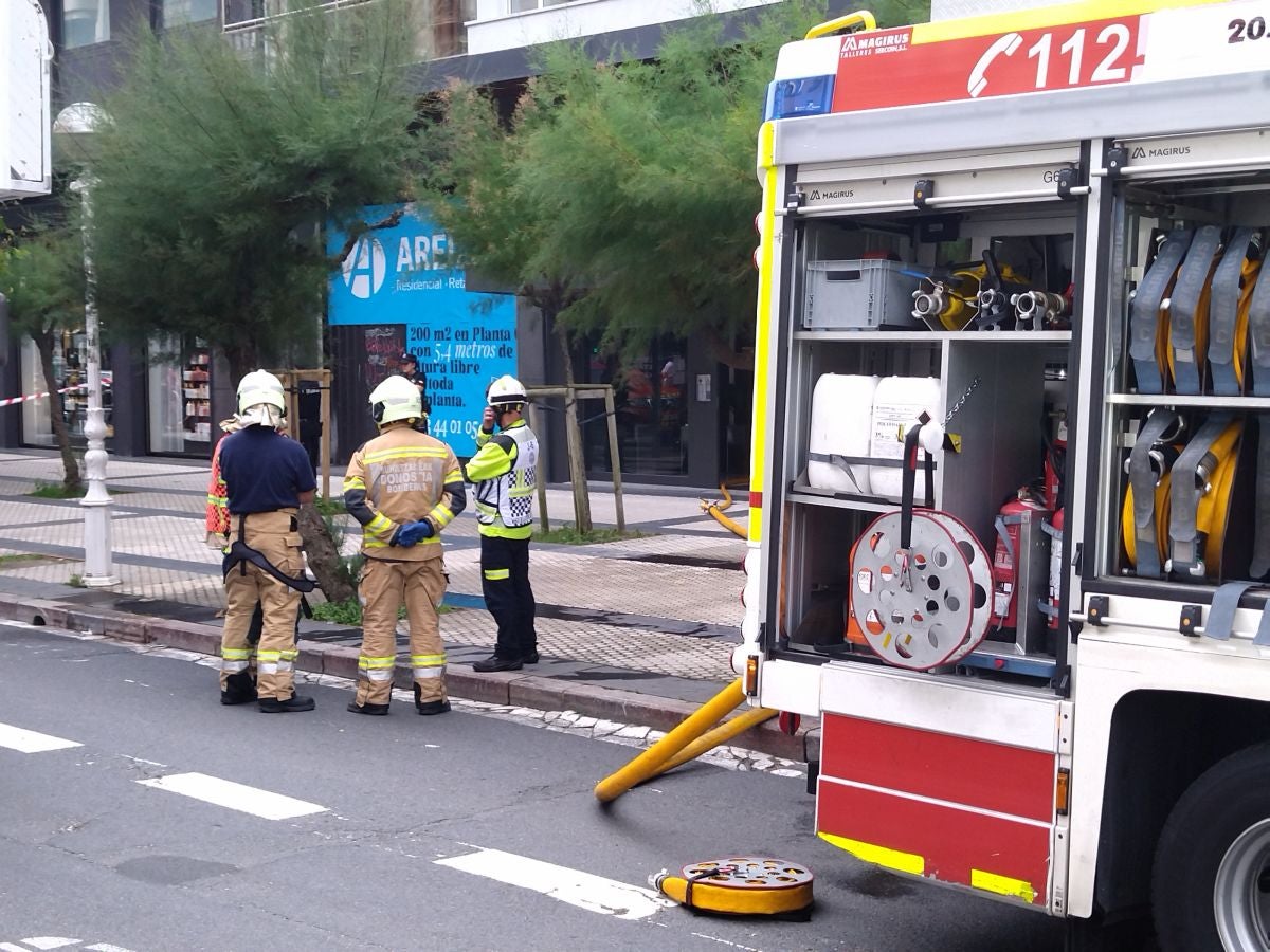 Susto en la avenida de la Libertad de San Sebastián