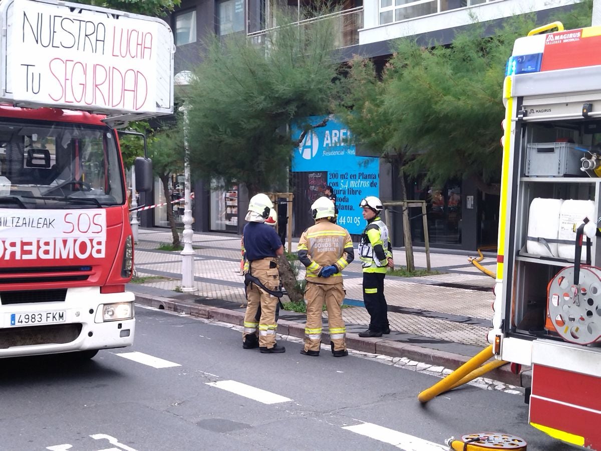 Susto en la avenida de la Libertad de San Sebastián