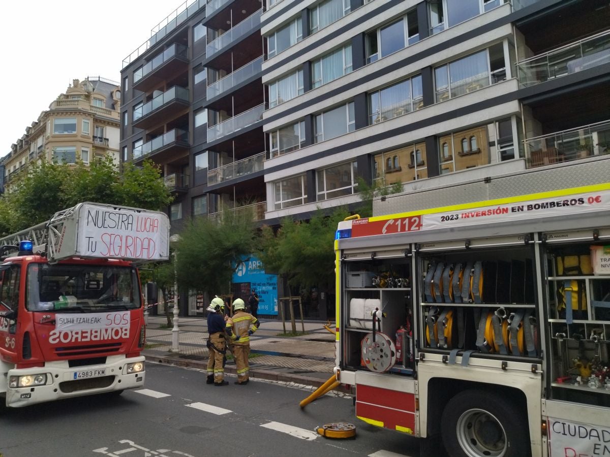 Susto en la avenida de la Libertad de San Sebastián