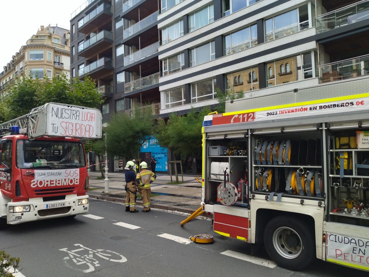 Susto en la avenida de la Libertad de San Sebastián