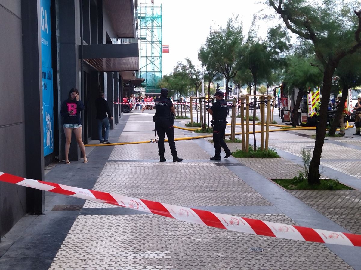 Susto en la avenida de la Libertad de San Sebastián