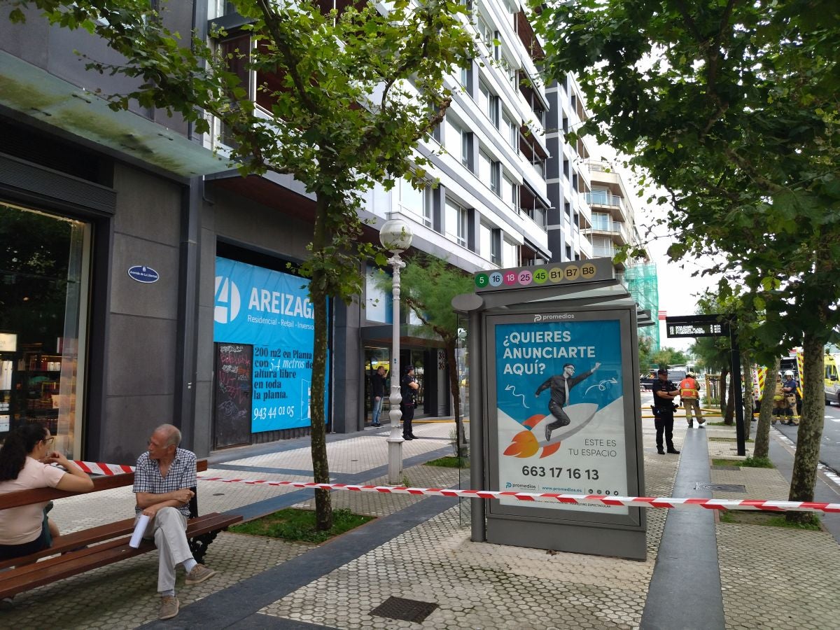 Susto en la avenida de la Libertad de San Sebastián