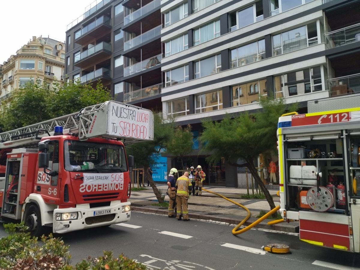 Susto en la avenida de la Libertad de San Sebastián