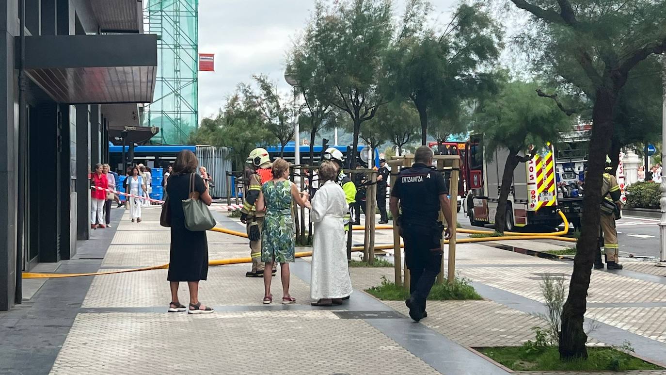 Susto en la avenida de la Libertad de San Sebastián