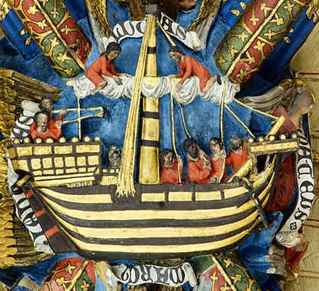 La nao del siglo XIV de la catedral de Bayona.