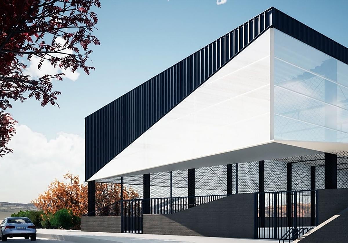 Aspecto exterior de la cubierta, vista desde el paseo de Aiete.