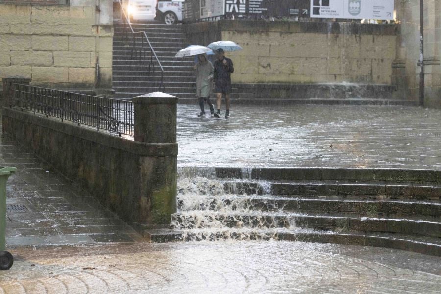 La DANA provoca intensas lluvias en Gipuzkoa